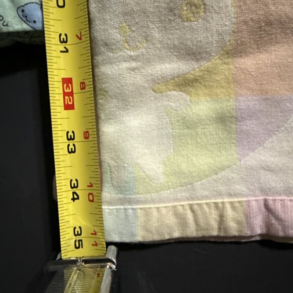 Set of 2 Baby Receiving Blankets Bunnies 35x35” Whales Dolphins Kupu 28x30” - Picture 9 of 13